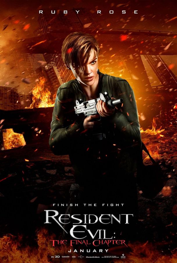 Resident Evil: Poslední kapitola - Pět character posterů | Fandíme filmu