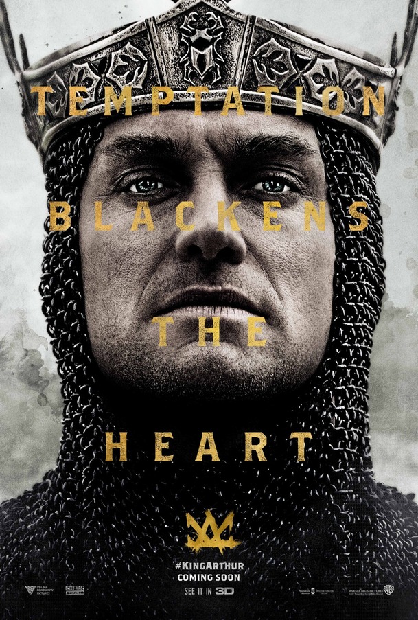 Král Artuš: Legenda o meči: Jude Law na plakátě | Fandíme filmu