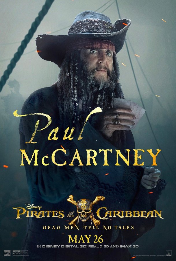 Piráti z Karibiku 5: Paul McCartney na prvním plakátu | Fandíme filmu