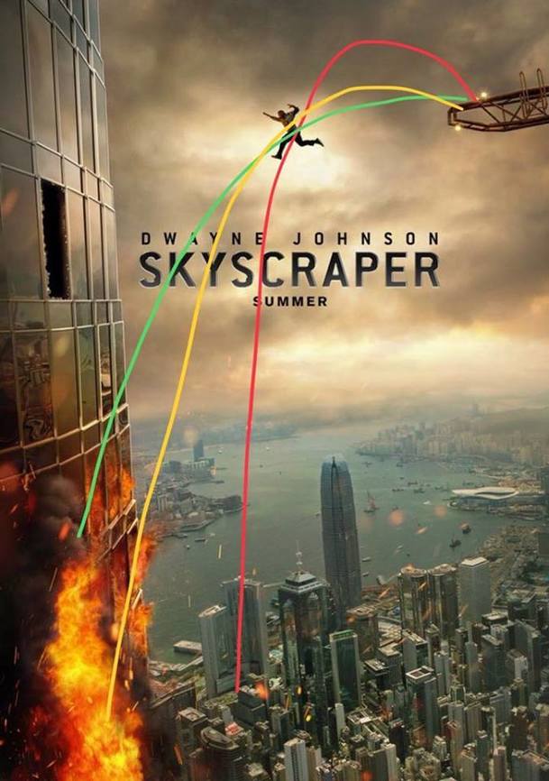 Skyscraper: Plakát s The Rockem je internetu pro smích | Fandíme filmu