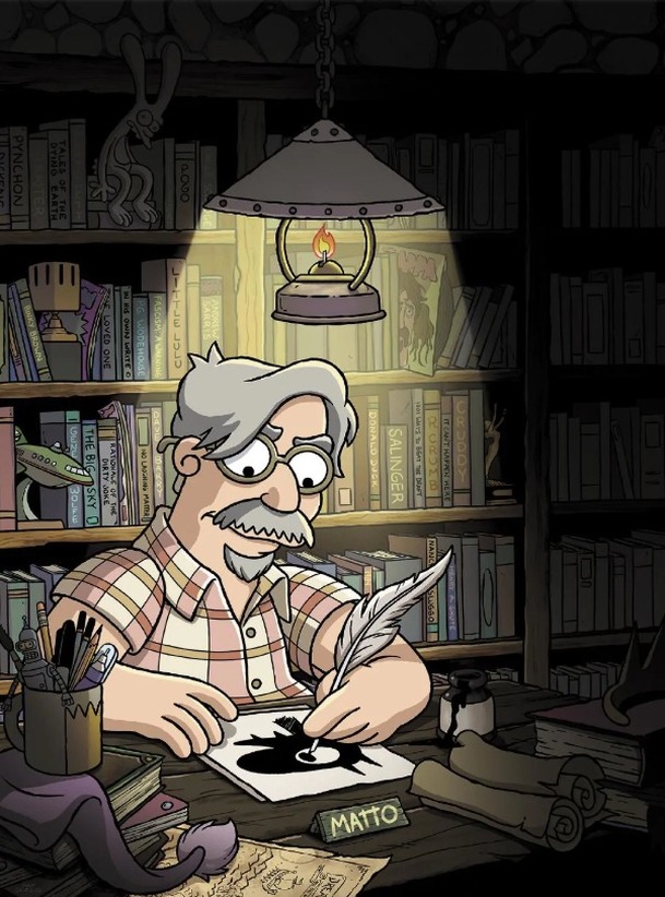 Disenchantment: Matt Groening vytvořil svůj nový tajemný portrét s odkazy | Fandíme serialům