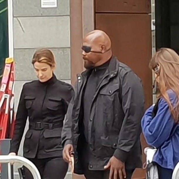 Spider-Man: Far From Home: Maria Hill a Nick Fury na fotkách a videu | Fandíme filmu