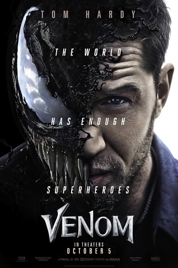 Venom: Sada vydařených plakátů s parazitickým zabijákem | Fandíme filmu