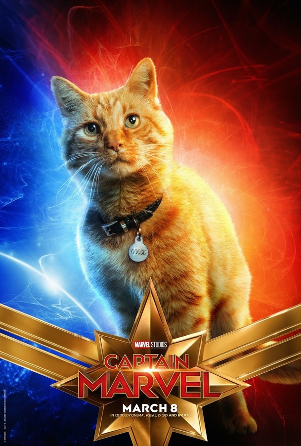 Captain Marvel a 10 character posterů od Carol až po kocoura | Fandíme filmu