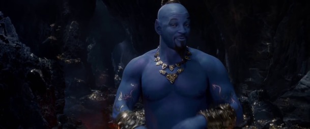 Aladin: Nový trailer nabízí první pohled na modrého Willa Smithe v pohybu | Fandíme filmu