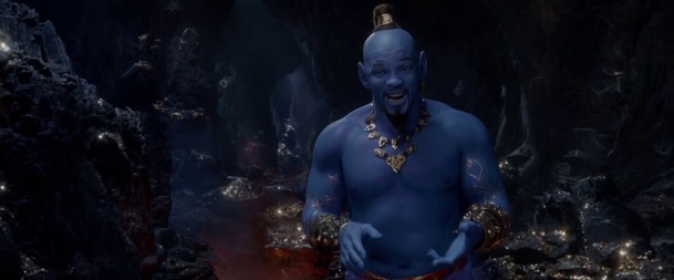 Aladin: Nový trailer nabízí první pohled na modrého Willa Smithe v pohybu | Fandíme filmu