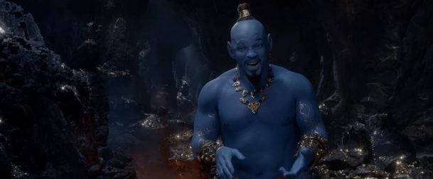 Aladin: Nový trailer nabízí první pohled na modrého Willa Smithe v pohybu | Fandíme filmu