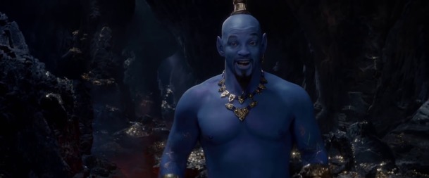 Aladin: Nový trailer nabízí první pohled na modrého Willa Smithe v pohybu | Fandíme filmu