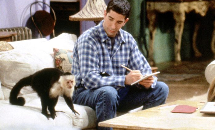 Přátelé: David Schwimmer prý s opicí nechtěl natáčet | Fandíme seriálům