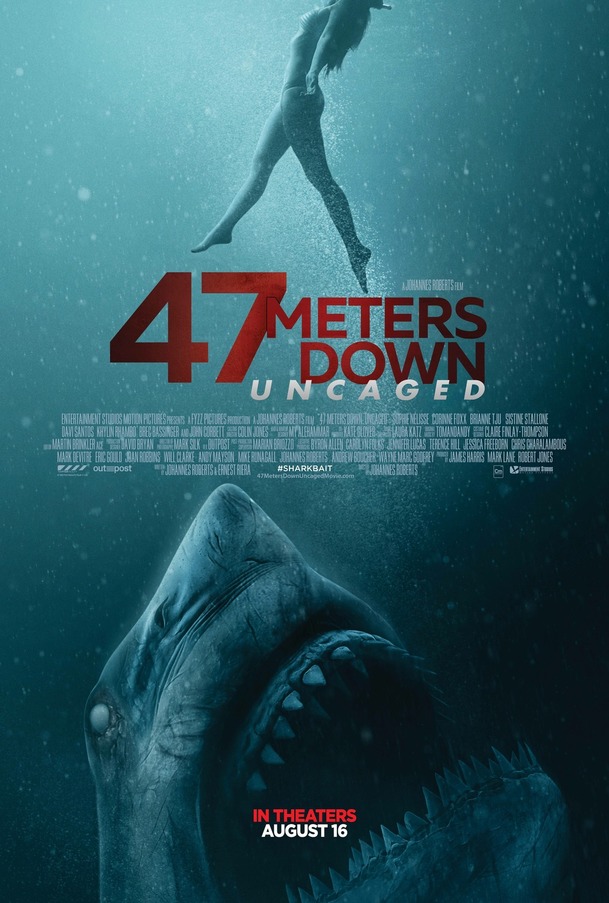 47 Meters Down: Uncaged: Dcery Stallonea a Foxxe utíkají v traileru před žraloky | Fandíme filmu
