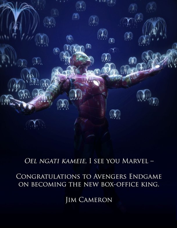 Avengers: Endgame: James Cameron gratuluje k porážce Avatara a chystá novinku | Fandíme filmu