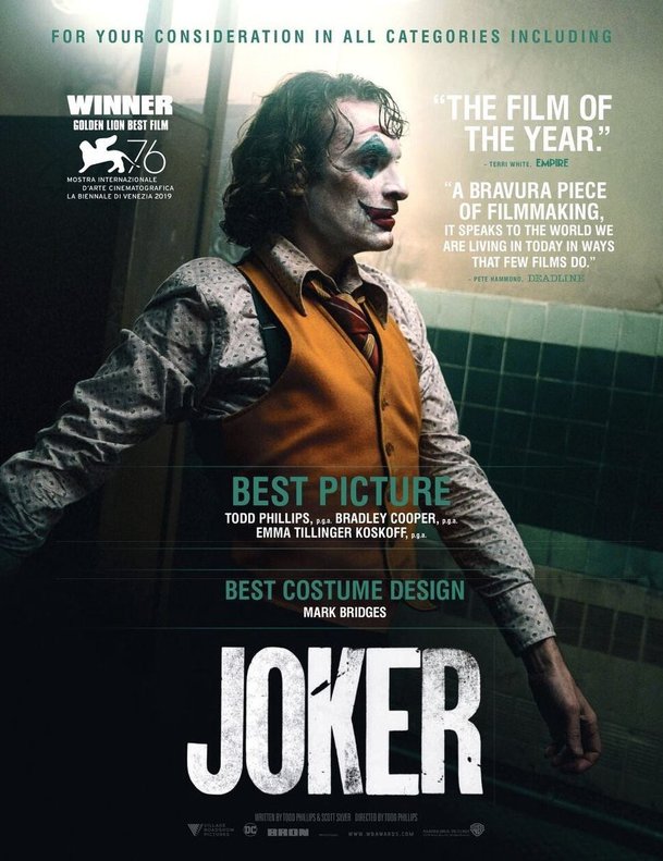 Joker oficiálně zahájil oscarovou kampaň | Fandíme filmu