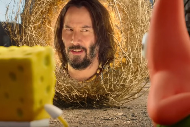 SpongeBob ve filmu: Houba na útěku: Keanu Reeves jako mluvící roští a další blbiny v prvním traileru | Fandíme filmu