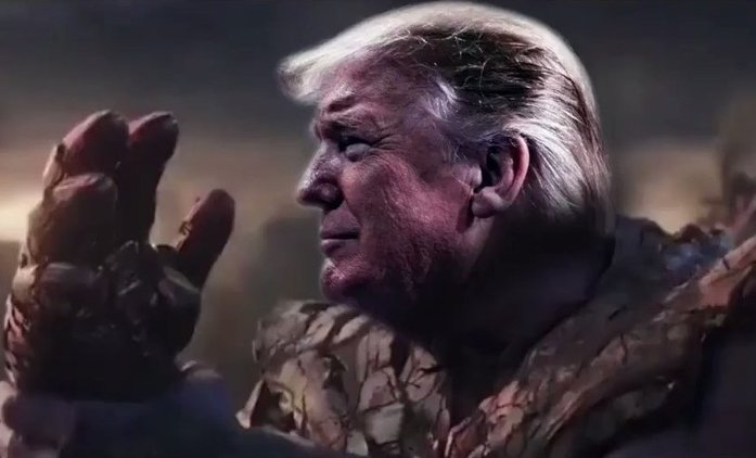 Video: Oficiální volební kampaň přirovnává Donalda Trumpa k Thanosovi | Fandíme filmu