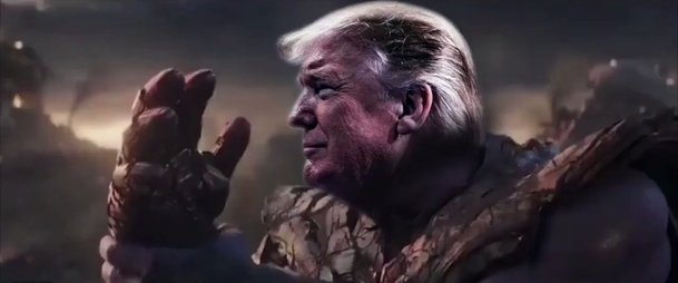 Video: Oficiální volební kampaň přirovnává Donalda Trumpa k Thanosovi | Fandíme filmu