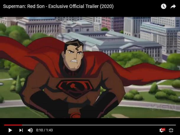 Superman: Rudá hvězda - Sovětská verze Muže z oceli přichází s animovaným trailerem | Fandíme filmu