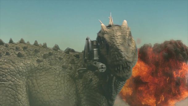 Jurassic Thunder: Laciné akční béčko láka na tyranosaura s kulometem | Fandíme filmu