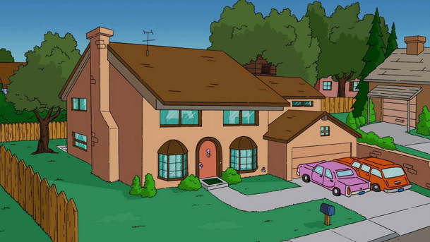 Prohlédněte si dům Simpsonových ve 3D | Fandíme serialům