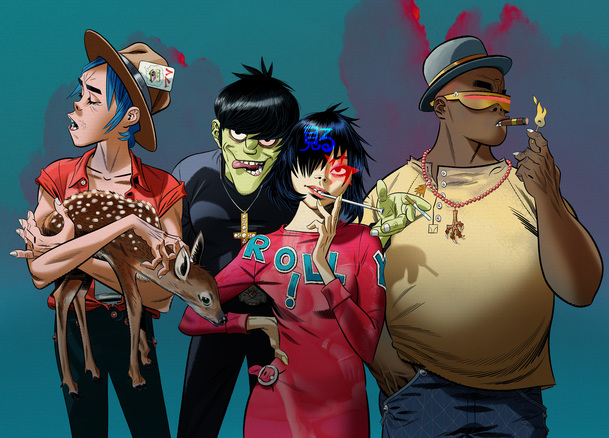 Netflix chystá film o populární animované kapele Gorillaz | Fandíme filmu