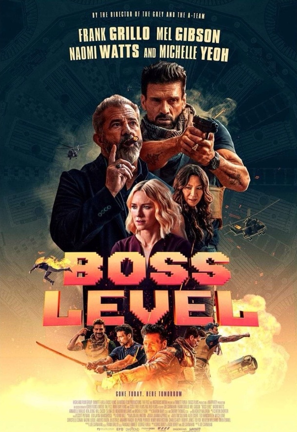 Boss Level: Frank Grillo pořád dokola umírá, Mel Gibson se ďábelsky baví | Fandíme filmu