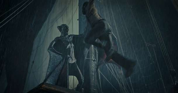 The Last Voyage of the Demeter: Filmaři postavili stotunovou loď a detailní masku | Fandíme filmu