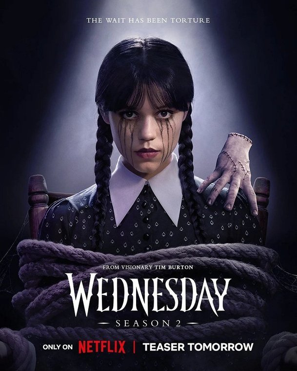 Wednesday: Teaser trailer odhalil premiéru druhé řady | Fandíme serialům
