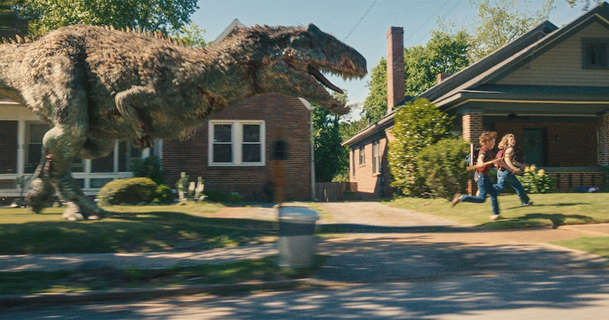 Konec Oak Street: Dinosauři napadli předměstí – trailer vypadá parádně | Fandíme filmu