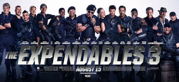 Expendables 3: Velký banner s celou bandou | Fandíme filmu