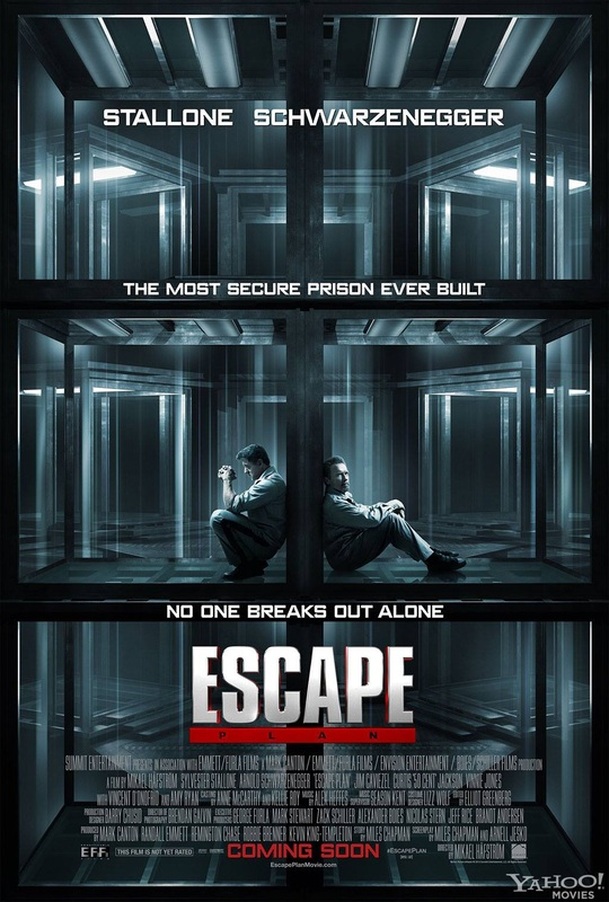 Escape Plan: Oficiální plakát s Arniem a Slyem | Fandíme filmu